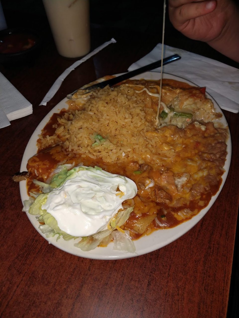 Chili Relleno and Enchilada